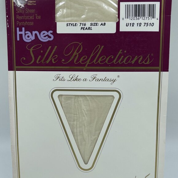 5 prs VGT Hanes Silk Reflections Pantyhose Sz AB Sheer 718 Pearl Gray Blue Brown - Picture 2 of 9